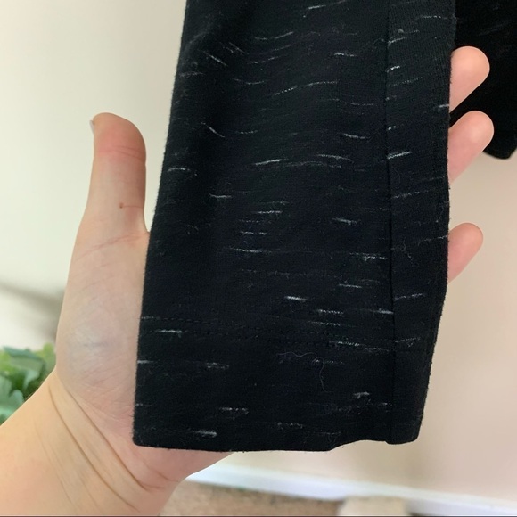 [Three Dots] Black Heather Print  Jersey Knit Blazer - Picture 4 of 9